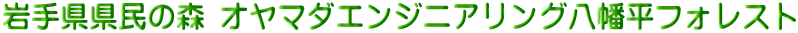 岩手県県民の森 オヤマダエンジニアリング八幡平フォレスト