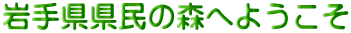 岩手県県民の森へようこそ